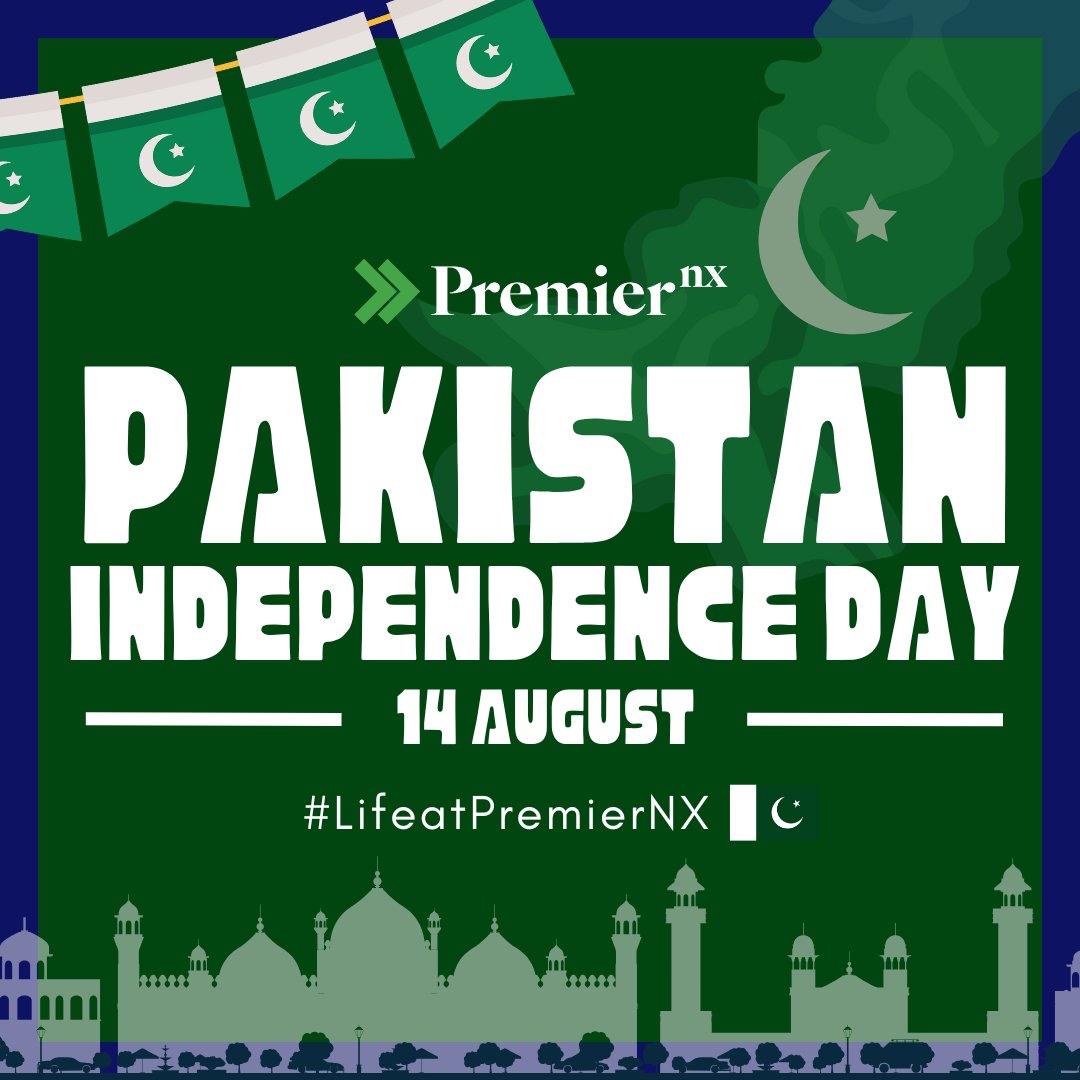 LifeatPremierNX's tweet photo. Happy Independence Day, Pakistan! 🇵🇰 

Celebrating the spirit of freedom, unity, and resilience this Independence Day. Here’s to a brighter, stronger Pakistan — together we rise! 📷

#PakistanIndependenceDay #PakistanZindabad #PremierNX #LifeatPremierNX https://t.co/uBMZNorivU