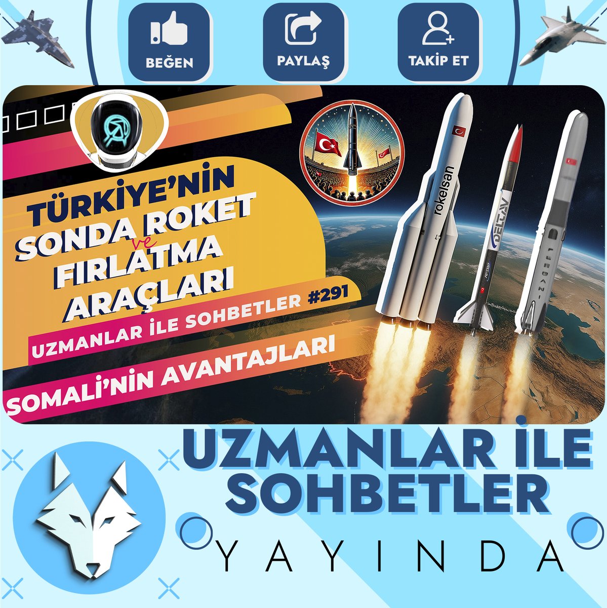 📢Türkiye'nin Sonda Roket ve Fırlatma Araçları
🔗youtu.be/nz_96p_2juc

#fergani #deltav #roketsan #sondaroket #tua #uzay #milliteknolojihamlesi #şimşek1 #şimşek2 #sors