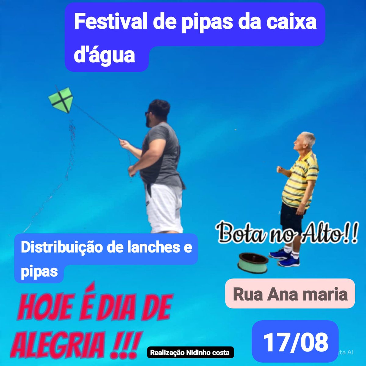 Domingo tudo pela caixa d'água