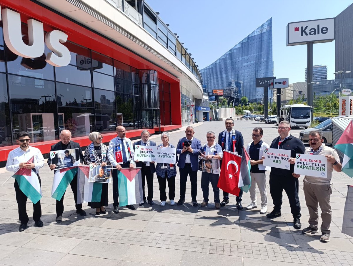 Gazeteci dostlarımızın 
Siyonist Katil Soykırımcı İsrail’i kınayan açıklamasına destek verdik. 
#FreePalestine 
<a href="/tbfederasyonu/">Türkiye Basın Federasyonu TÜBAF</a> 
<a href="/snnburhan/">Sinan Burhan</a> 
<a href="/eminpazarci/">Emin Pazarcı</a> 
<a href="/hsnyvzbkr/">Hasan Yavuz Bakır</a> 
<a href="/ibrahim_ayhan06/">ibrahim AYHAN 🇹🇷</a>