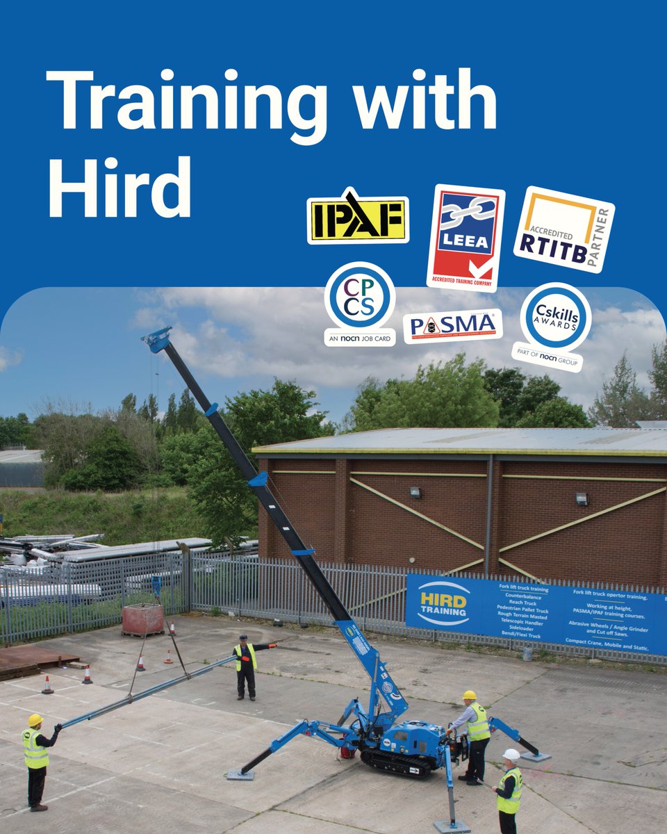 HirdyLifting's tweet photo. Looking for training?

Hird has been delivering health &amp; safety training courses for over 40 years and has successfully trained over 68,000 users.

#Hird #HirdTraining #WorkplaceTraining #SkillsForSuccess #MachineryTraining #IPAFTraining #PASMATraining #MEWPTraining #SafetyFirst https://t.co/kSwpnProlG