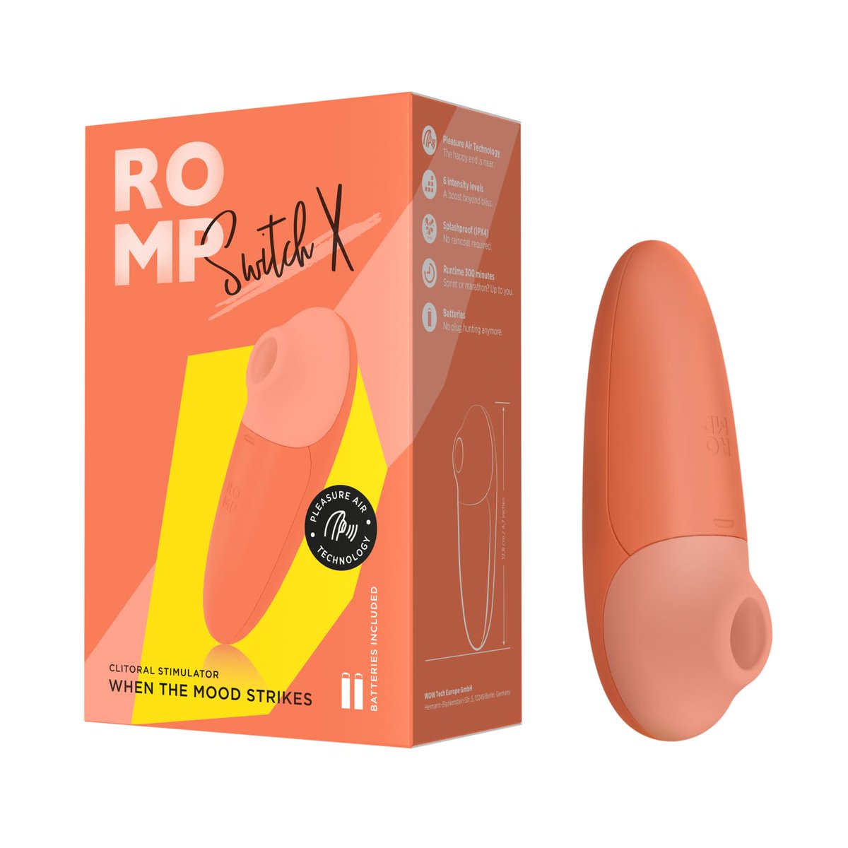 Intimate_Store's tweet image. ROMP SWITCH X – ORANGE

ROMP Switch X delivers powerful pleasure in a compact clitoral stimulator. Enjoy its new X factor with easy-to-use buttons and a durable, quality design. Combining patented Pleasure Air Technology with 6 intensity levels, this clitoral stimulator brings…