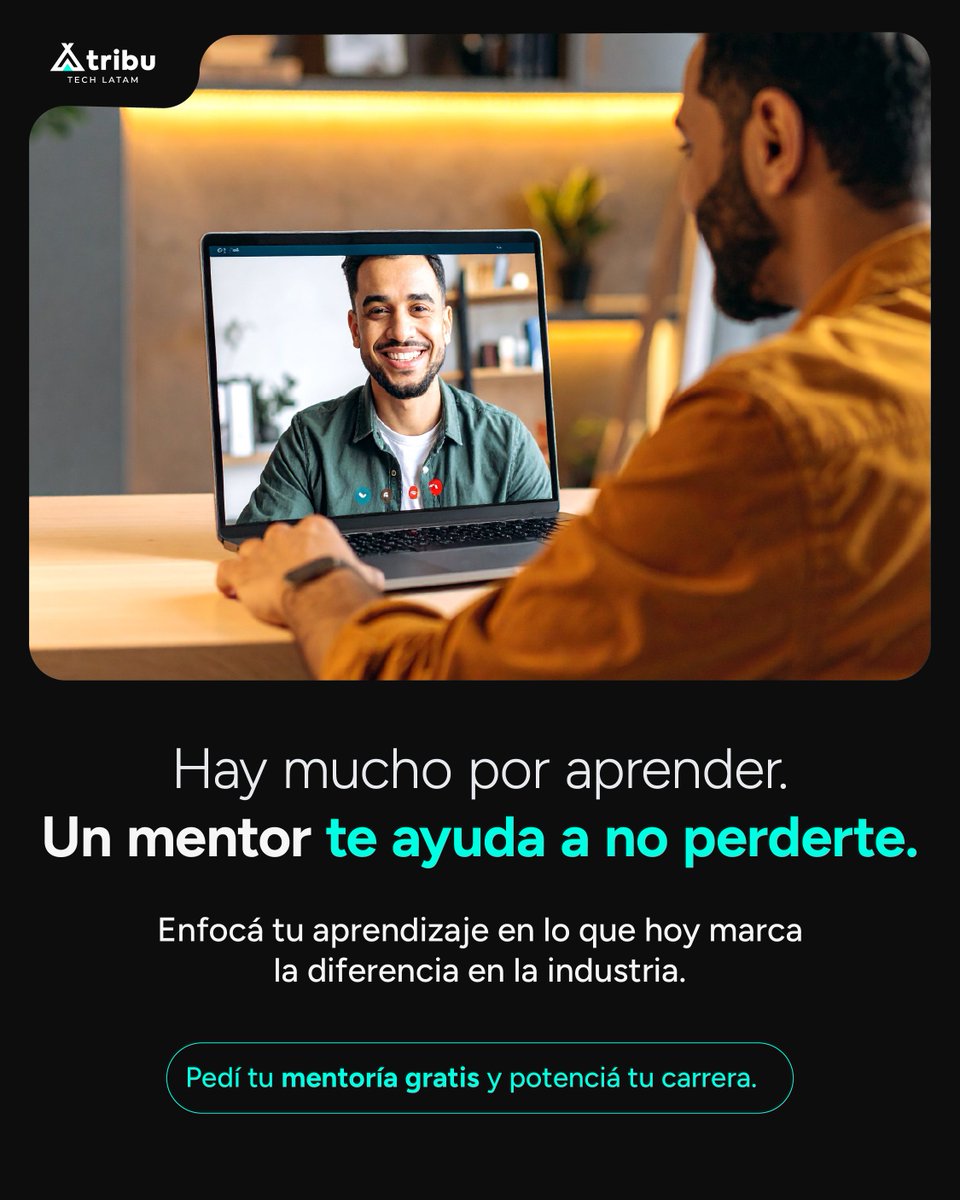 ¿Sabías que en tribu hay más de 250 mentores de primer nivel, siempre actualizados con los últimos temas en tecnología? 💡

Expertos que ya están marcando la diferencia en la industria y que pueden guiarte paso a paso para que llegues más lejos, más rápido. ⏰ No pierdas tiempo