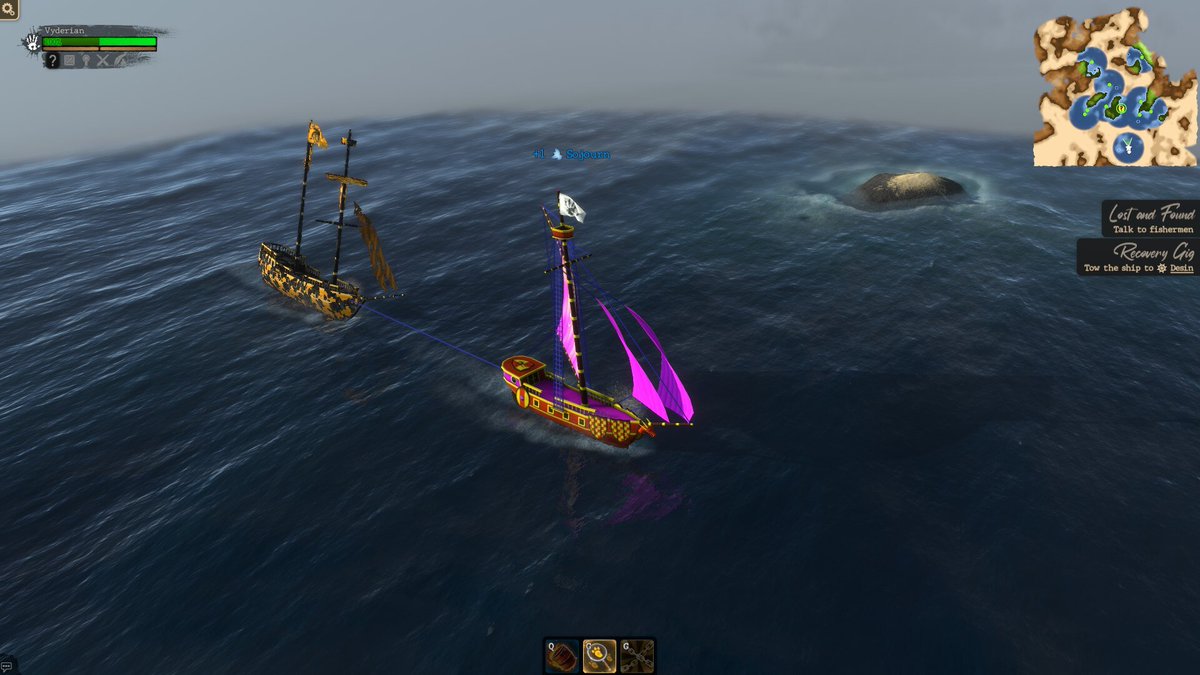 It’s colorful, it’s beautiful, and of course, it is helpful. 🌈

Ferral72’s screenshot while towing a stranded ship in #WindwardHorizon. 🛳️

#indiegame #gaming #navalRPG #screenshotsaturday