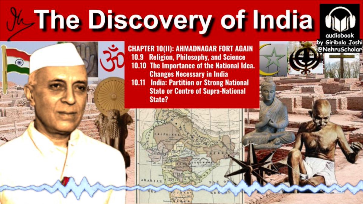 🎧 In the solitude of prison, Nehru deliberates India’s future- about Nationalism, Religion, Science, Philosophy, and asks: 🇮🇳 Partition? Strong State? Or a Pan-Asian union? | Chapter 10 "Ahmadnagar Fort Again" (Part II) | The Discovery of India youtube.com/watch?v=SrG-zb…