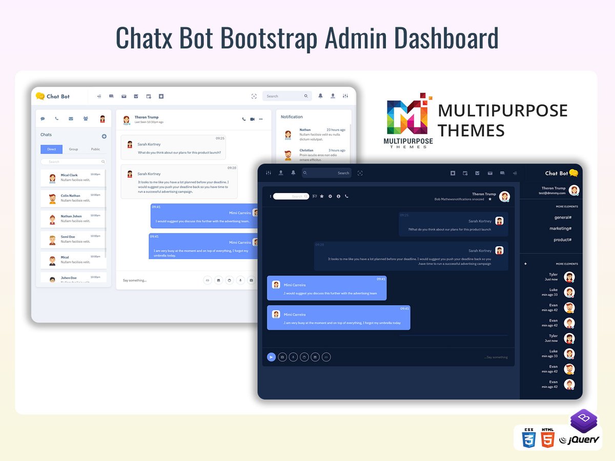 MultiStoreTheme's tweet photo. Chat Application Dashboard UI for Real-Time Messaging &amp; Communication
.
Buy Now: https://t.co/oiDxQhiI6A
.
.
#ChatbotDashboard #AdminTemplate #Bootstrap5 #ChatUI #LiveChatSupport #AIIntegration #CustomerSupportDashboard #UXDesign #BotAnalytics #ChatflowManager https://t.co/Yfb0E11qqL