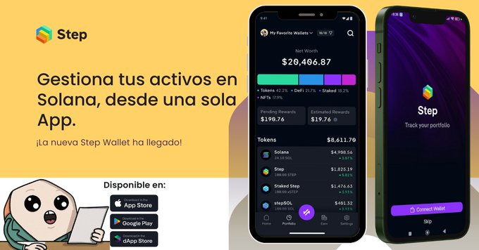 🇦🇷Te presentamos Step Wallet

La forma más fácil de ganar y ver tu portafolio en Solana.
  
✅ Ganá con staking y DeFi. 
📊 Seguí tu portafolio + tu patrimonio histórico. 
👀 Armá tus listas de seguimiento + noticias de Solana Floor. 
🌐Todo el mundo DeFi en un solo lugar 
 
📱Ya