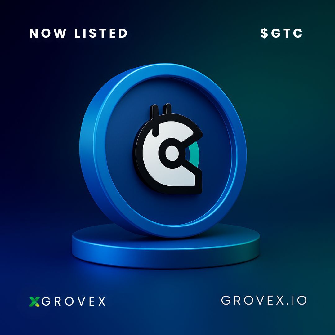 🚀 Now Listed: <a href="/gitcoin/">Gitcoin</a> $GTC on GroveX! 🚀

Token: $GTC / USDT
Chain: Ethereum

🔗 Trade Now: grovex.io/en_US/trade/GT…  
🔗 More Info: grovex.io/en_US/noticeIn… 

#GTC #DeFi #Ethereum #Crypto #Blockchain #GroveX