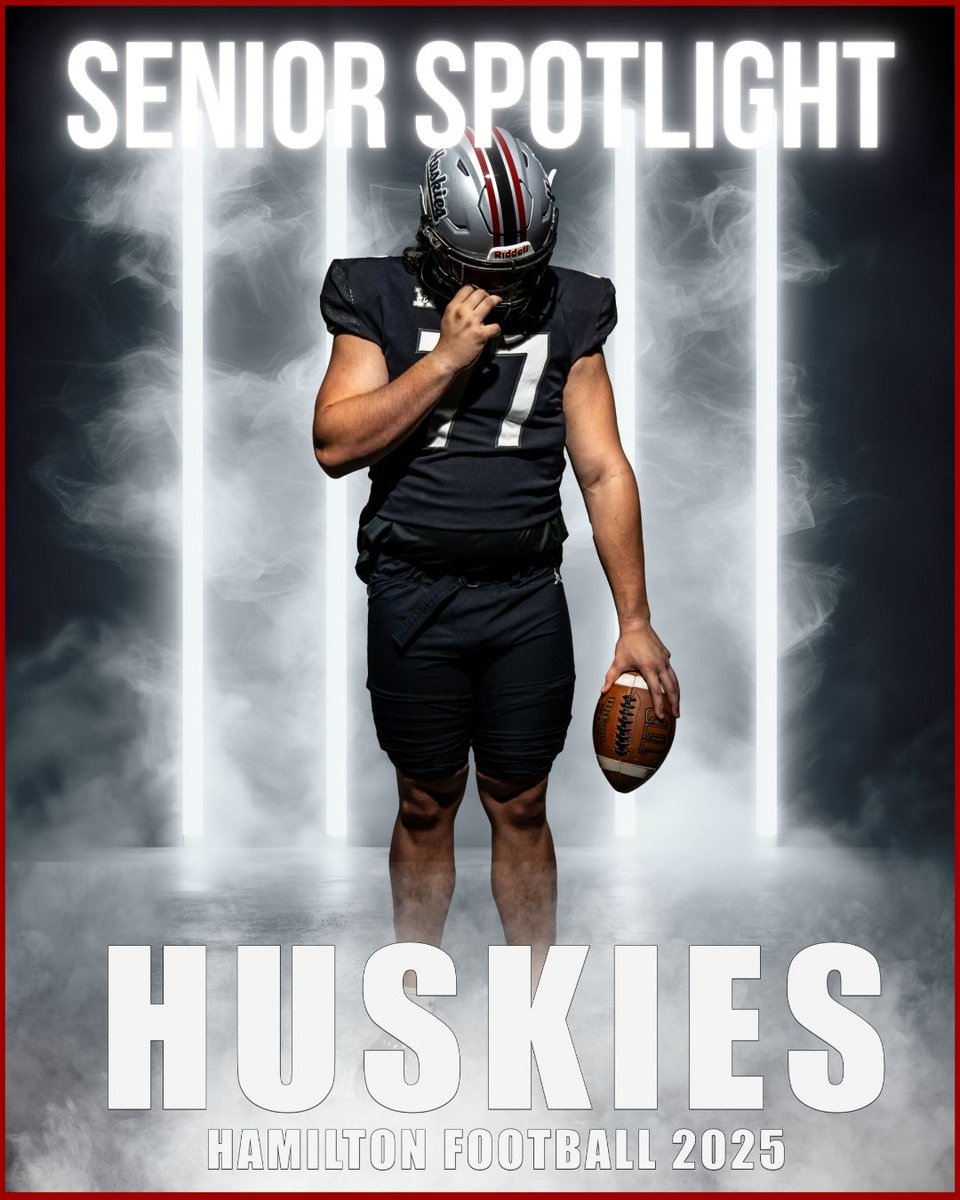 🎉 Senior Spotlight: Rex Waterman 🎉

📍 Favorite Hamilton Football Memory: Beating Chandler 56-18!
🍔 Favorite Food: Steak 
🎵 Favorite Song: Down as a Great (Nipsey Hussle)
🎧 Pre-Game Ritual: Taking Naps before games
🔥 Game He’s Most Looking Forward To: Basha