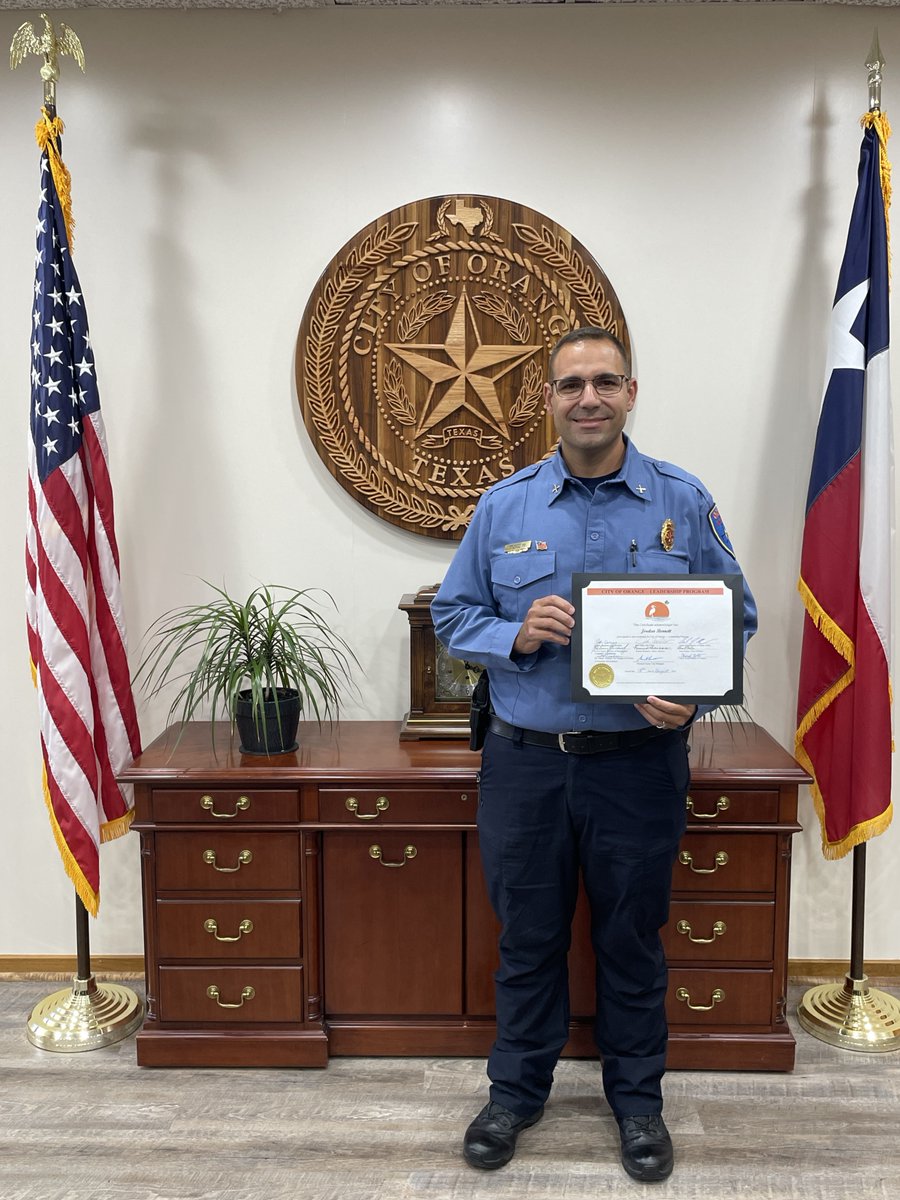 The City of Orange Leadership Program is designed to develop the next generation of leaders within the city. Congratulations to Fire Marshal Jordan Bennett on completing the program, we appreciate the meaningful impact you will continue to have on the City!