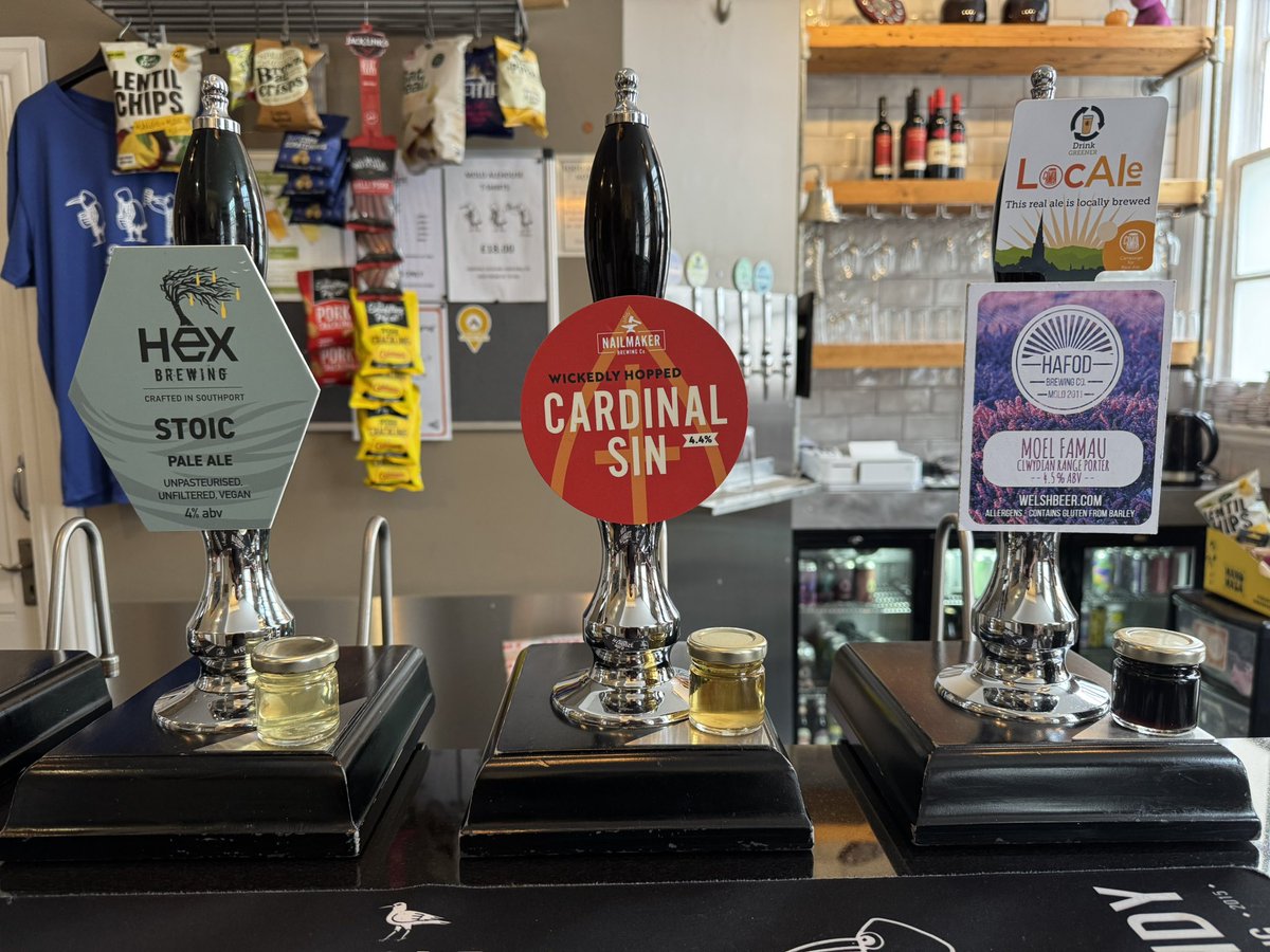 Thursday’s cask ale from 3pm to 10pm - 

Moel Famau - <a href="/hafodbrewery/">Hafod Brewing Co Ltd</a> 
Cardinal Sin - <a href="/NailmakerBrewCo/">Nailmaker Brewing Co</a> 
Stoic - Hex