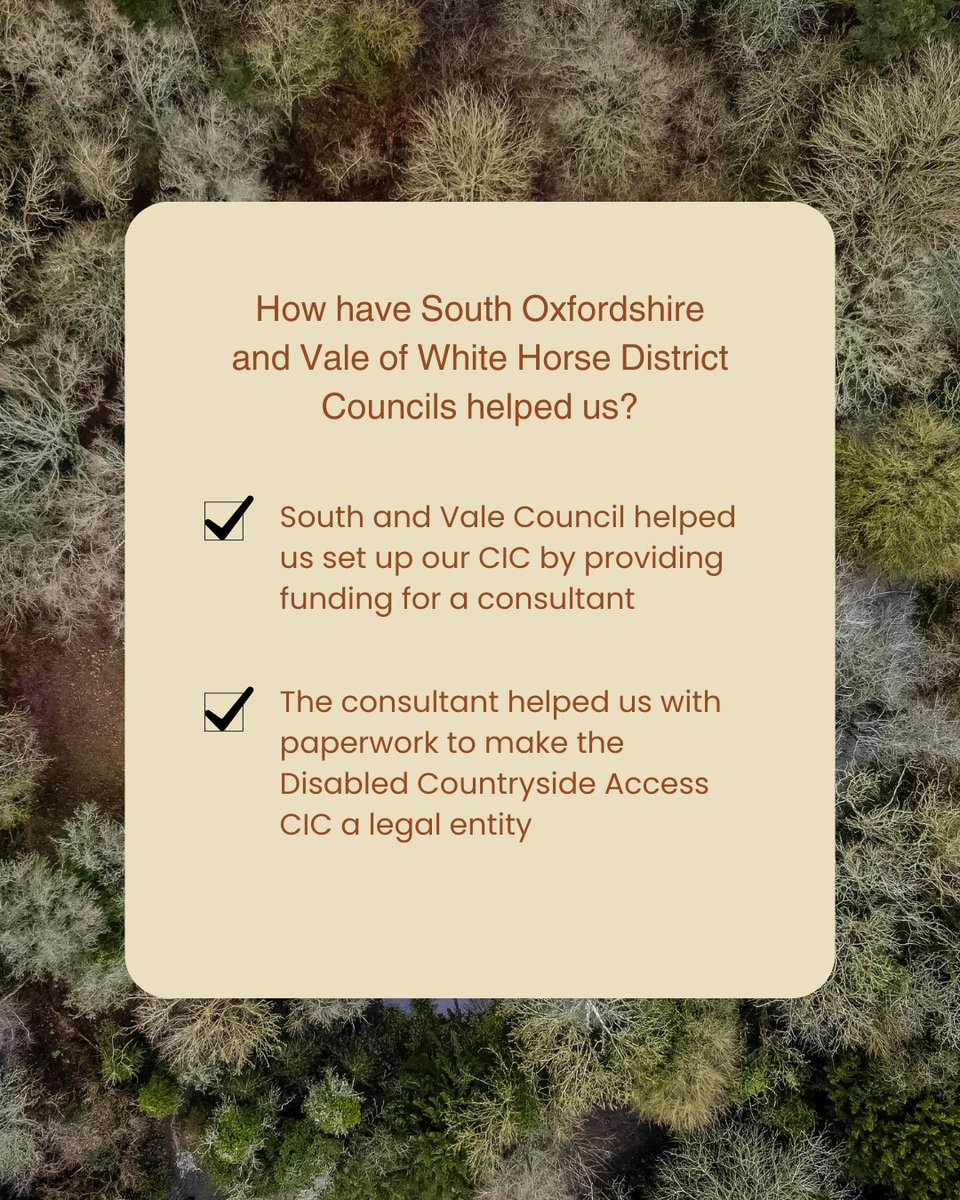 DCAccessCIC's tweet image. Support that starts change

Without local collaboration, accessibility remains out of reach. @SouthOxon and @WhiteHorseDC helped turn our vision into action, creating paths to nature for all

#TogetherForInclusion #CouncilPartnership #UnitedSupport