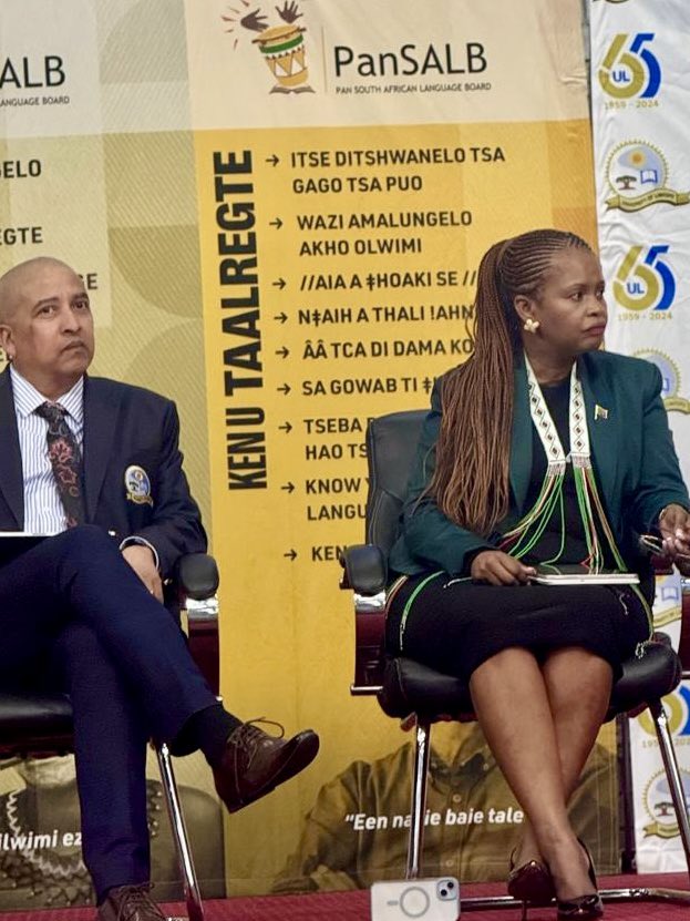 KhuselaS's tweet photo. Today I had the honour of being invited to address the Indigenous Language and Media Seminar hosted by @SAEditorsForum @PanSALB and the University of Limpopo
Thanking them for having me I said..,

I am profusely grateful for the honour you extended to me to address this important seminar today. More so from the hallowed corridors that the great revolutionary, Onkgopotse Tiro, after whom is this chamber is named, once walked. 

As I stand here today, the irony is not lost to me that you asked me to speak on, amongst others, indigenous identities and languages, from -metaphorically- the same platform Tiro would have used to deliver his scathing rebuke of the apartheid regime and objecting to, amongst others, one group of persons enforcing the use of its indigenous language, Afrikaans, as a medium of instruction on others.Almost 40 years now, that debate still rages on in our society as evidenced by the recent discourse around the implementation of the #BELAAct. 

As correct as Cde Tiro’s view was and still remains to date, another great African thinker, Ngugi wa Thiongo reminds us that “All languages, large and small, have a lot to contribute to our common humanity if freed from linguistic feudalism. Education (and dare I say media) policies should be devised on the basis that all languages are treasuries of history, beauty and possibility. They have something to give to one another if their relationship is that of give-and-take of a network. Even if one of the languages emerges as the language of communication across many languages, it should not be so on the basis of its assumed inherent nationality or globality, but on the basis of need and necessity. And even then, it should not grow on the graveyard of other languages.”

So it is a deep honour for me, woman from those villages you speak of, to join you today in a space where media, language, and identity intersect — where the past speaks to the present, and the future waits to be shaped. Seated with you the guardians of our words, the defenders of our languages, and the shapers of our public consciousness….