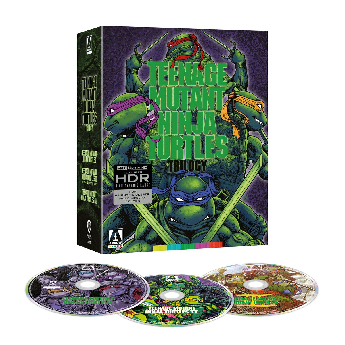 NEW UK &amp; US TITLE: Teenage Mutant Ninja Turtles Trilogy | Arrow Store Exclusive (Limited Edition 4K UHD) bit.ly/3HewWDL