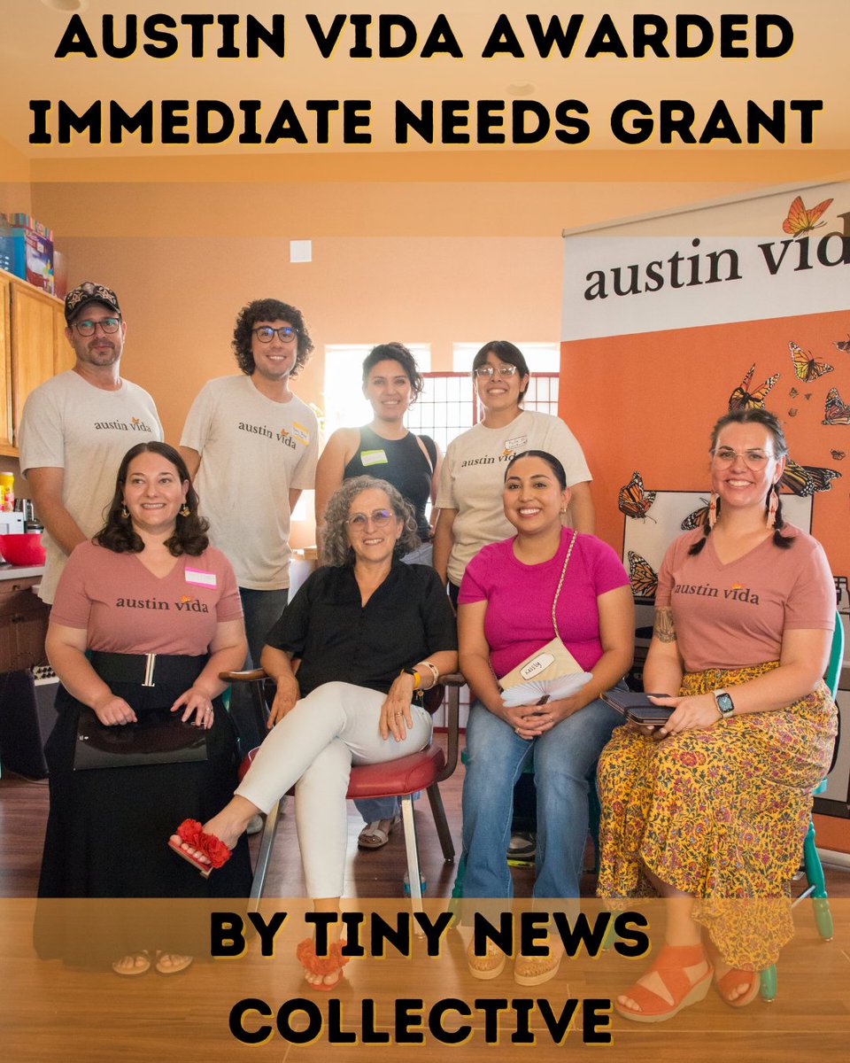Austin Vida is honored to be a recipient of the Immediate Needs Grant from Tiny News Collective, supporting our first community reading event, My Austin Vida: Historias of Resilience. Mil gracias to Tiny News Collective and our supporters!