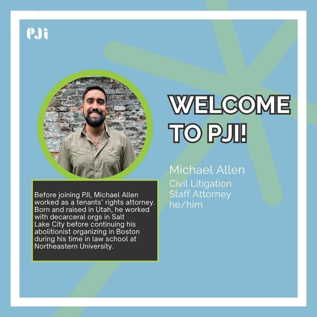 Promise of Justice Initiative (@justicespromise) on Twitter photo We'd like to introduce you to the latest members of the PJI team: Josie Alexander, our Associate Director of Community Impact and Michael Allen, our new Civil Litigation Attorney! Learn more about both Josie and Michael on our website. We'd like to introduce you to the latest members of the PJI team: Josie Alexander, our Associate Director of Community Impact and Michael Allen, our new Civil Litigation Attorney! Learn more about both Josie and Michael on our website.