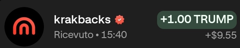 🏆 9$ in $SOL / $TRUMP | 24 Hours ⏰

✅ Like+RP 🔔
✅ Follow <a href="/NuriGems/">NuriGems 💎</a> <a href="/Krak/">Krak</a>
✅ Comment #KRAK 

Thanks @krak for the krakback. 💜