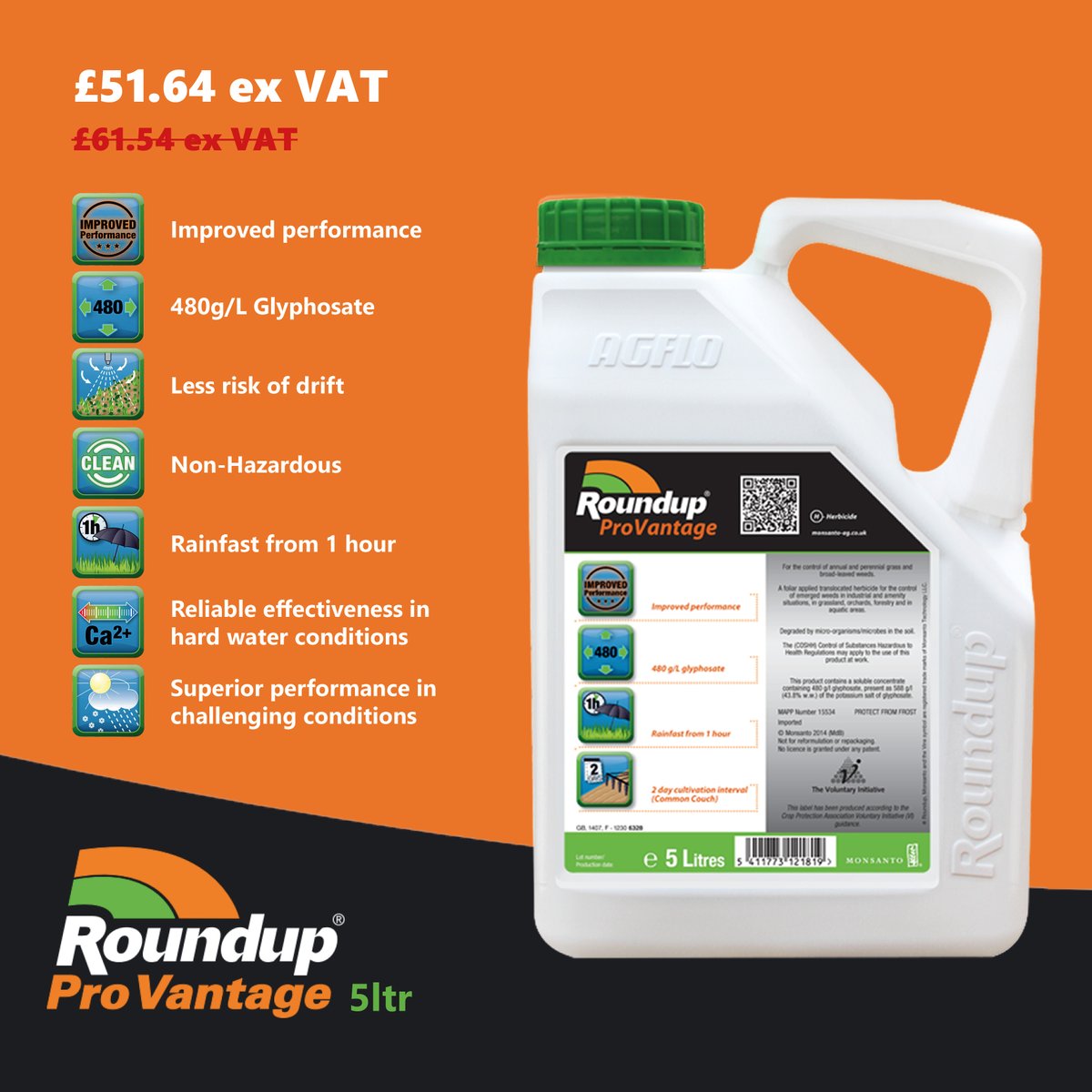 If you are looking to control your unsightly weeds with glyphosate then look no further, our Roundup products are on special offer.
Head over to our website and grab a bargain!
ow.ly/Cnr250WCK7v