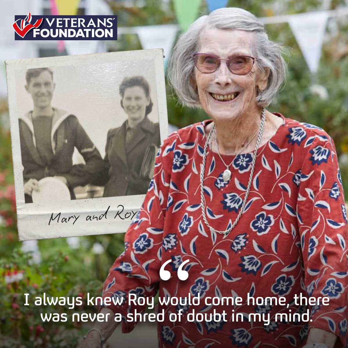 Mary Holley, 101, a resident at Royal Star &amp; Garter Surbiton Home, met her husband Roy in 1939. They were apart for three years during WW2 while Roy served in the Far East, keeping in touch only through heavily censored letters. In 1944, Roy returned home, two days later they