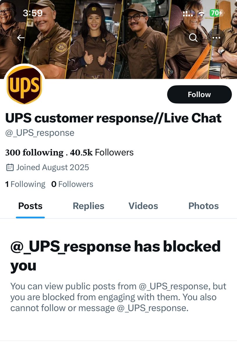 bansuboy's tweet photo. @UPS @UPS_Danmark The below account seems to be SPAM as I m receiving WhatsApp random calls with no proper detailing from them. Pls take action as they blocked me as I was not ready to provide any of my info. https://t.co/95voyZszbZ