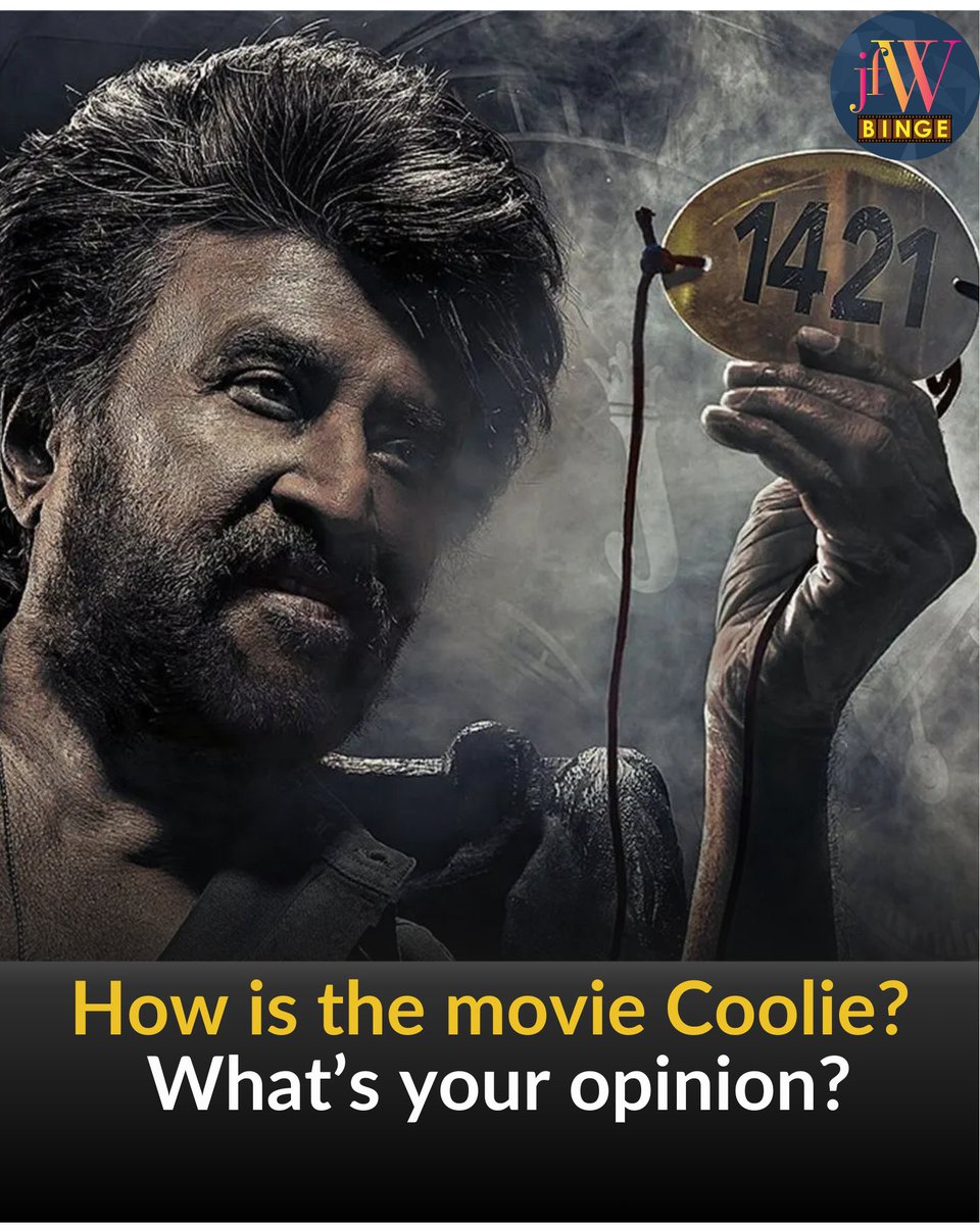 How is the movie Coolie? What’s your opinion? Comment your Opinion below
#coolie #Rajinikanth #lokeshkanagaraj #Nagarjuna #shrutihassan #soubinshahir #UpendraRao #AamirKhan #jfw #cooliereview