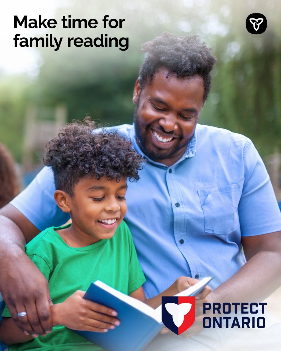 Summer is a great time to read with your child.

Reading sparks joy, imagination &amp; creativity in children.

Take a walk to your local library and dive into the world of reading with your kids! 📖

🔗 ontario.ca/libraries