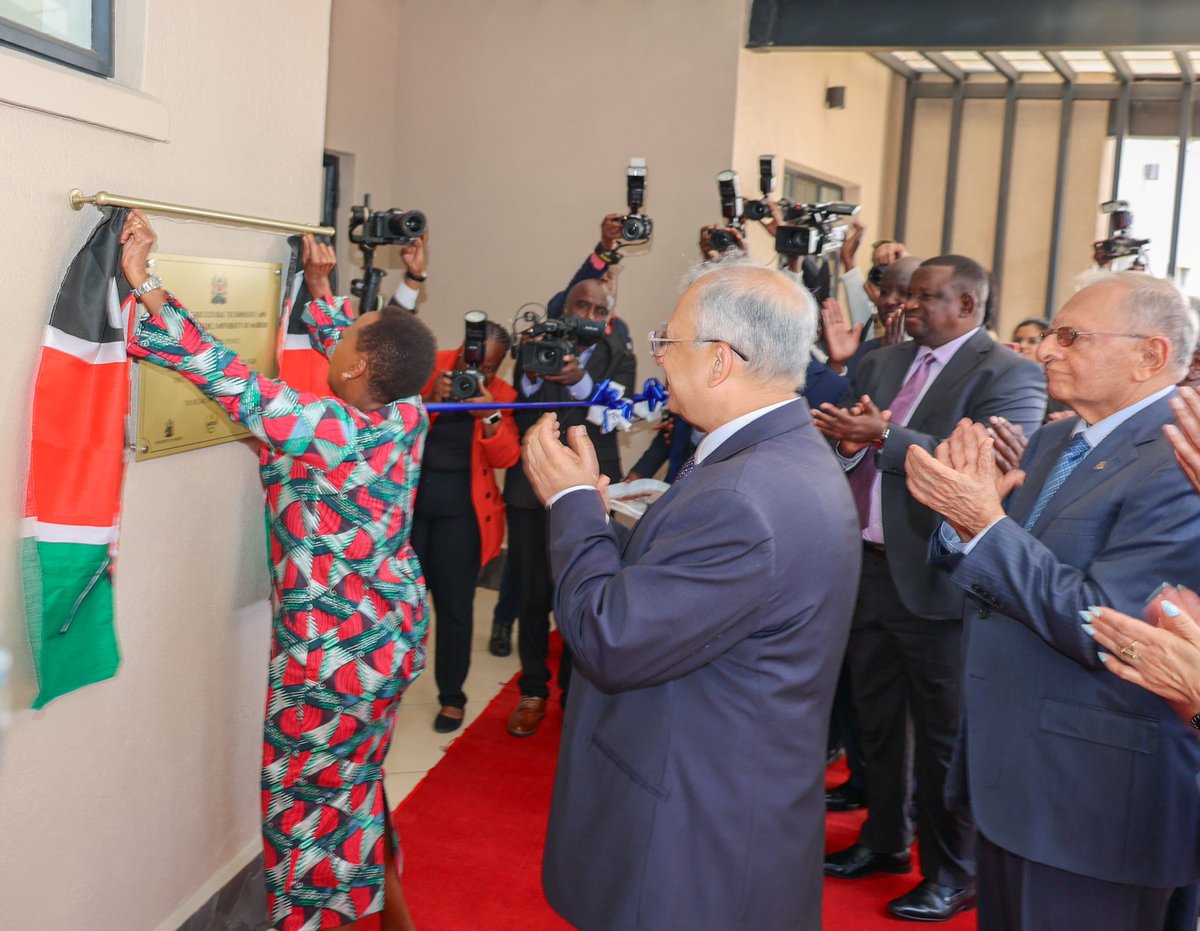 "This is a seed of transformation." <a href="/MamaRachelRuto/">Mama Rachel Ruto, EGH</a>, as she officially launched the Kantaria Agricultural Technology and Innovation Centre #KATIC, a new hub is poised to train the next generation of agribusiness leaders, directly addressing #YouthEmployment and #FoodSecurity.