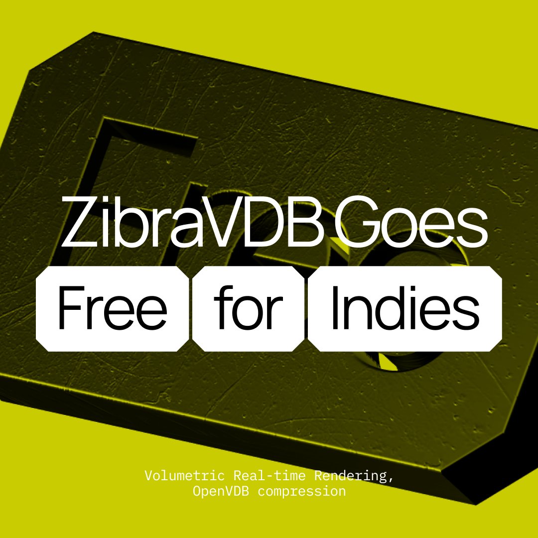 ZibraAI (@zibraai) on Twitter photo Big news alert!
ZibraVDB goes free for Indie creators!
ZibraVDB has gained the biggest interest across both industry and education. This led us to the next step in our distribution strategy: ZibraVDB is now free for all indie developers and VFX enthusiasts using either Unreal Big news alert!
ZibraVDB goes free for Indie creators!
ZibraVDB has gained the biggest interest across both industry and education. This led us to the next step in our distribution strategy: ZibraVDB is now free for all indie developers and VFX enthusiasts using either Unreal