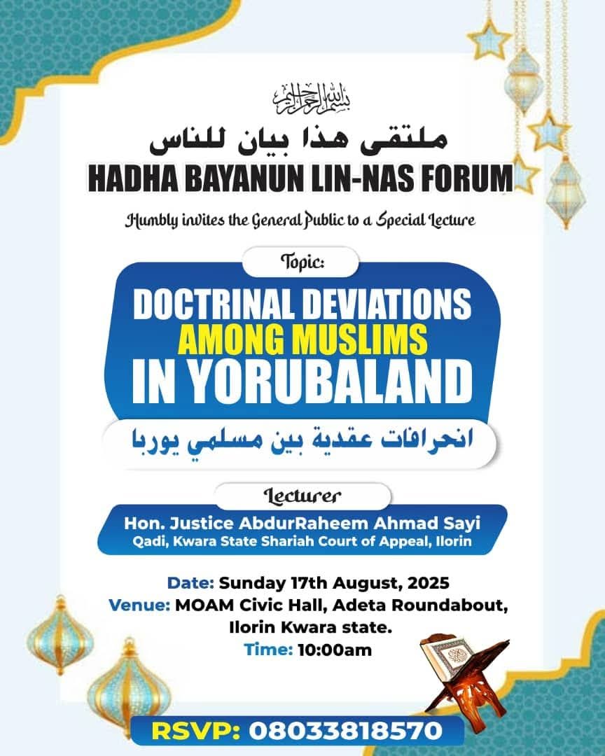 If you're in Ilorin and its environs.
Grace this occasion 

Kindly retweet for others to benefit