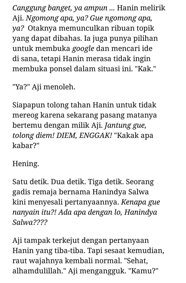 SoWriting's tweet photo. momen awkward sama gebetan bilek #commonstel https://t.co/WyxBtdj0eZ