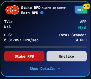 spikeyfun's tweet photo. 🚀💎 Now you can STAKE $RPD to earn… more $RPD!

👉 https://t.co/wsLfuuisMO

In partnership with the legendary @RepandaNFTclub  🐼

On the fastest chain alive — Supra ⚡

🌟 Boost your rewards with the exclusive repandaclubnft collection 🐼

It’s like planting bamboo… but it grows faster bamboo. 🌱