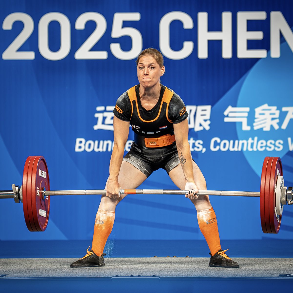 TheWorldGamesNL's tweet photo. Pieken op het juiste moment 🔥 
Pleun Dekkers verpulvert tijdens de World Games al haar PR’s én pakt het Europees totaalrecord in haar klasse 💪 Een knappe 4e plek voor onze powerlifter!

#TeamNL https://t.co/mwzxwJVkqz