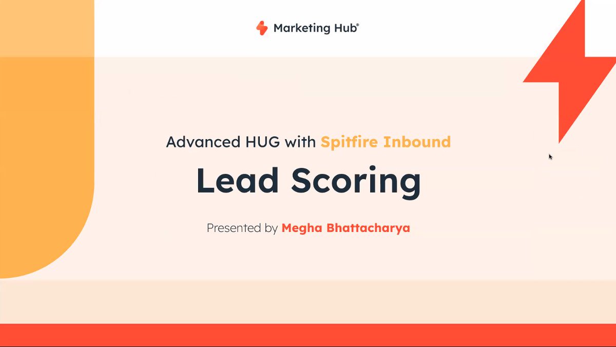 AdvancedHUG's tweet image. We’re live with Senior Solutions Engineer at @HubSpot, Megha Bhattacharya, to uncover how HubSpot’s new Lead Scoring tool can identify, prioritise, and convert your best leads faster.
#AdvancedHUG