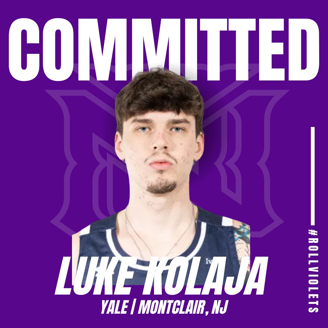 nyumenshoops's tweet photo. 🚨 Big Bro to the Big Apple 🚨

We welcome Luke Kolaja to the Big Apple after graduating from Yale! The stretch big is a threat once he crosses half court. He is the big brother of incoming first year Zach!

Highlights👇

#RollViolets https://t.co/7E0VzQU1Wf