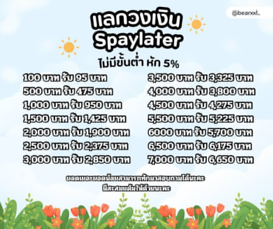 bearxx1_'s tweet photo. รับแลกวงเงิน #spaylater  
มาเเลกเงินไว้ใช้กันได้น้า (หัก5%)(ไม่มีขั้นต่ำ)
✨ร้านเปิดแล้วนะคะ ตอนนี้จนถึงตี2เลยค่ะ 
✅ตอนนี้รับแค่แบบชื่อตรงนะคะ 
#แลกวงเงิน #รับแลกวงเงิน #shopee #ผ่อนshopee #แลกวงเงินshopee https://t.co/1ixS3N6Ryz