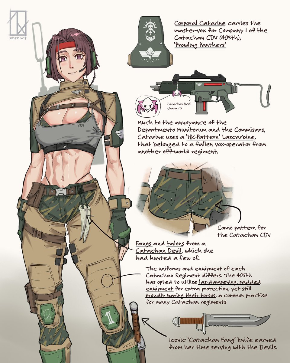 zephart_'s tweet photo. Loresheets I made for my Catachan cata-chans, so you can get to know your favourites.

#warhammer40000 https://t.co/8P6A9eu07D