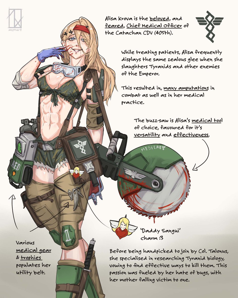 zephart_'s tweet photo. Loresheets I made for my Catachan cata-chans, so you can get to know your favourites.

#warhammer40000 https://t.co/8P6A9eu07D