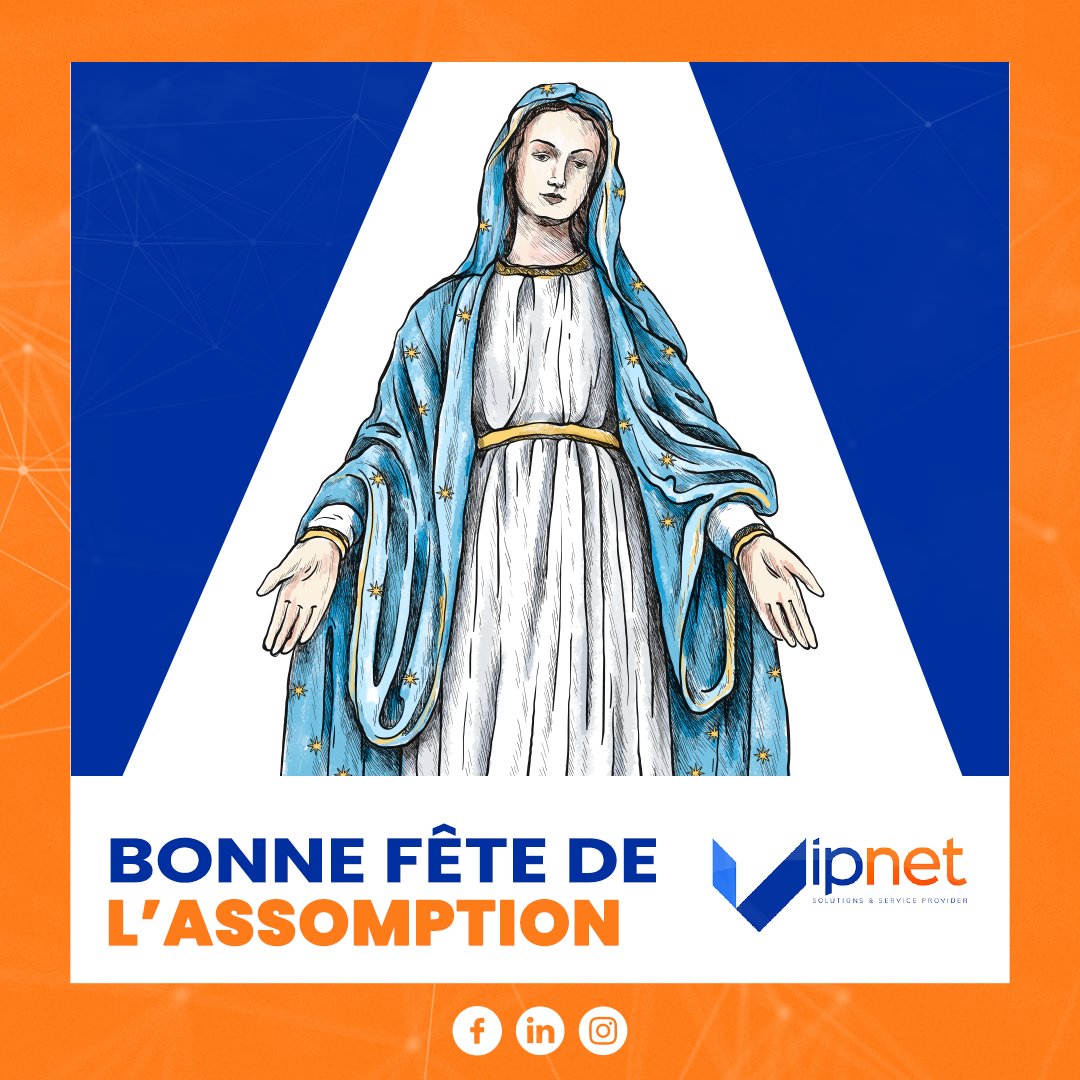 VIPNET_CI's tweet image. VIPNET vous souhaite une bonne fête de l'assomption.
#Assomption #fêtedelassomption #VIPNETCI