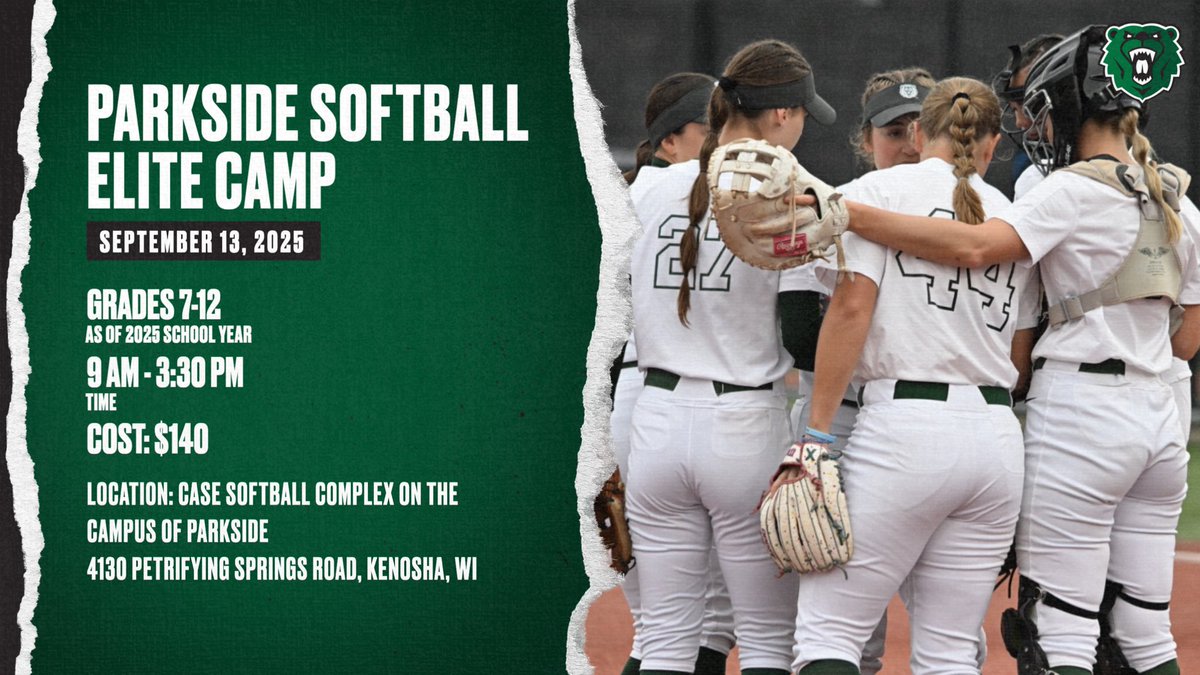 The registration for our Parkside Softball  Elite camp is now open! Link will be attached  to register! You don’t want to miss it!

…oftballcampsandclinics.totalcamps.com/About%20Us?fbc…