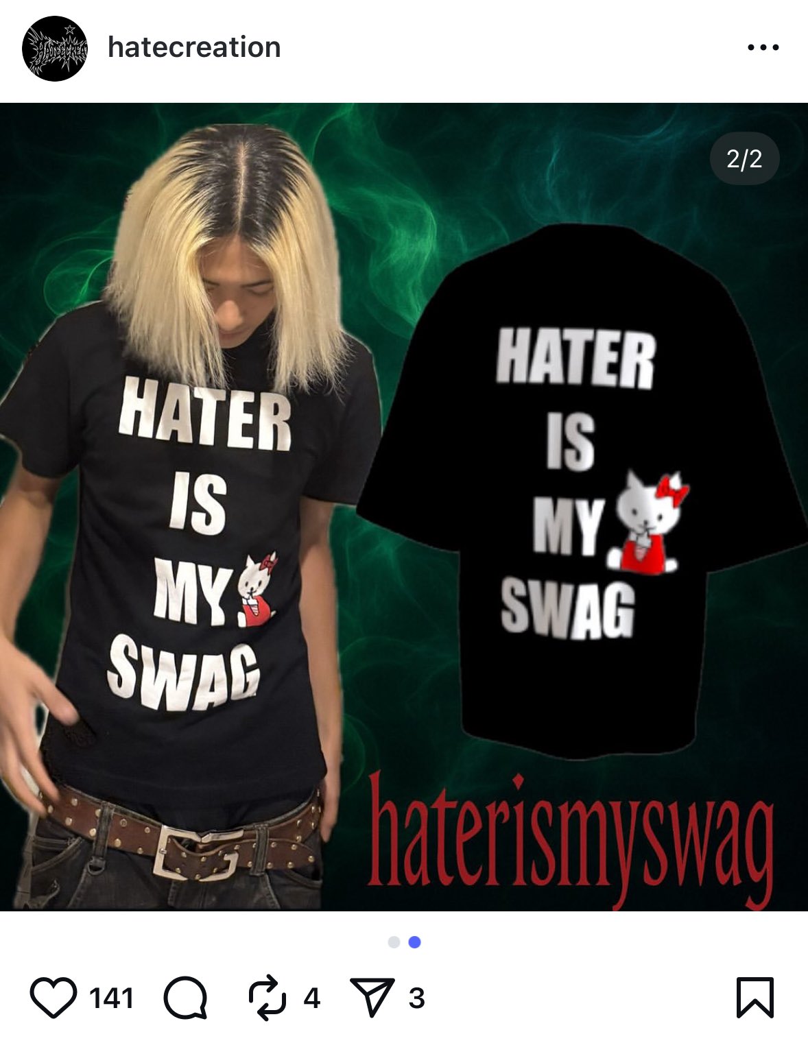 hatecreation HATER IS MY SWAG Tシャツ Mサイズ hatecreation hater is my swag Tシャツ Amazon.com: Don't Hate