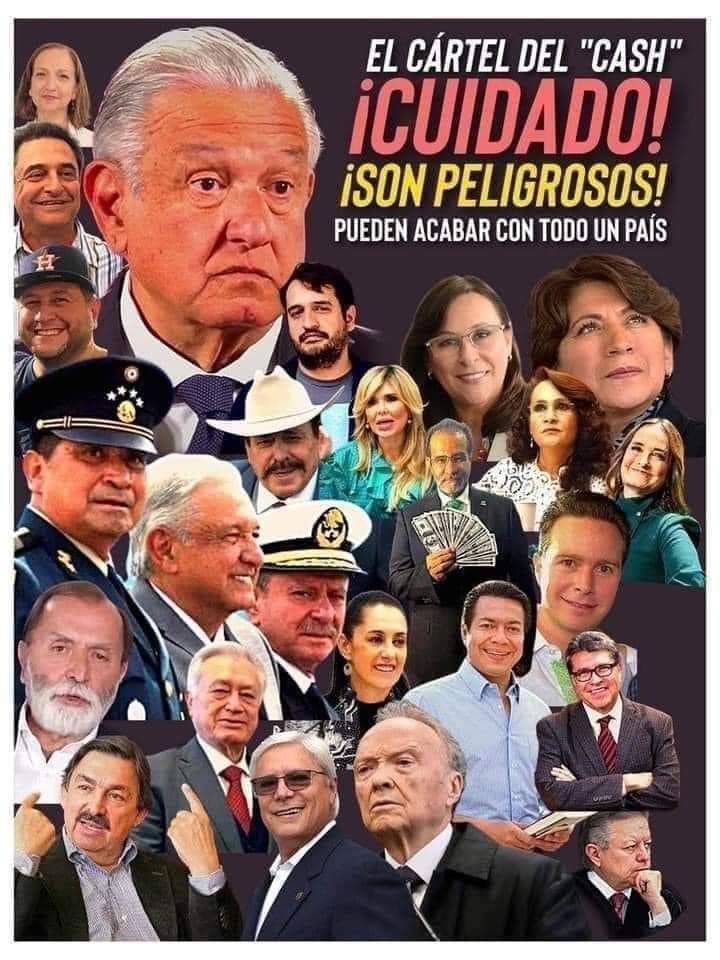 AVidrio5's tweet image. ¡Cómo le hacen al cuento @Claudiashein y @OHarfuch (y @delfinagomeza )...! Ellos saben muy bien dónde viven como 👑 los hermanos Hurtado Olascoaga #ElPez y #ElFresa
A los que #NarcoPresirvientaClaudia y su 🦇 también tienen a la 🫱🏻 y pueden capturar en cualquier momento son