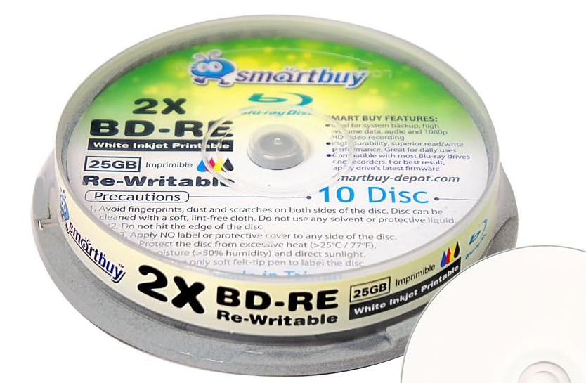 Folks shopping on Amazon for BD-RE disc, DON'T buy this brand. I bought a pack to test and only 1 worked. Get Verbatim and save the hassle that I went through.