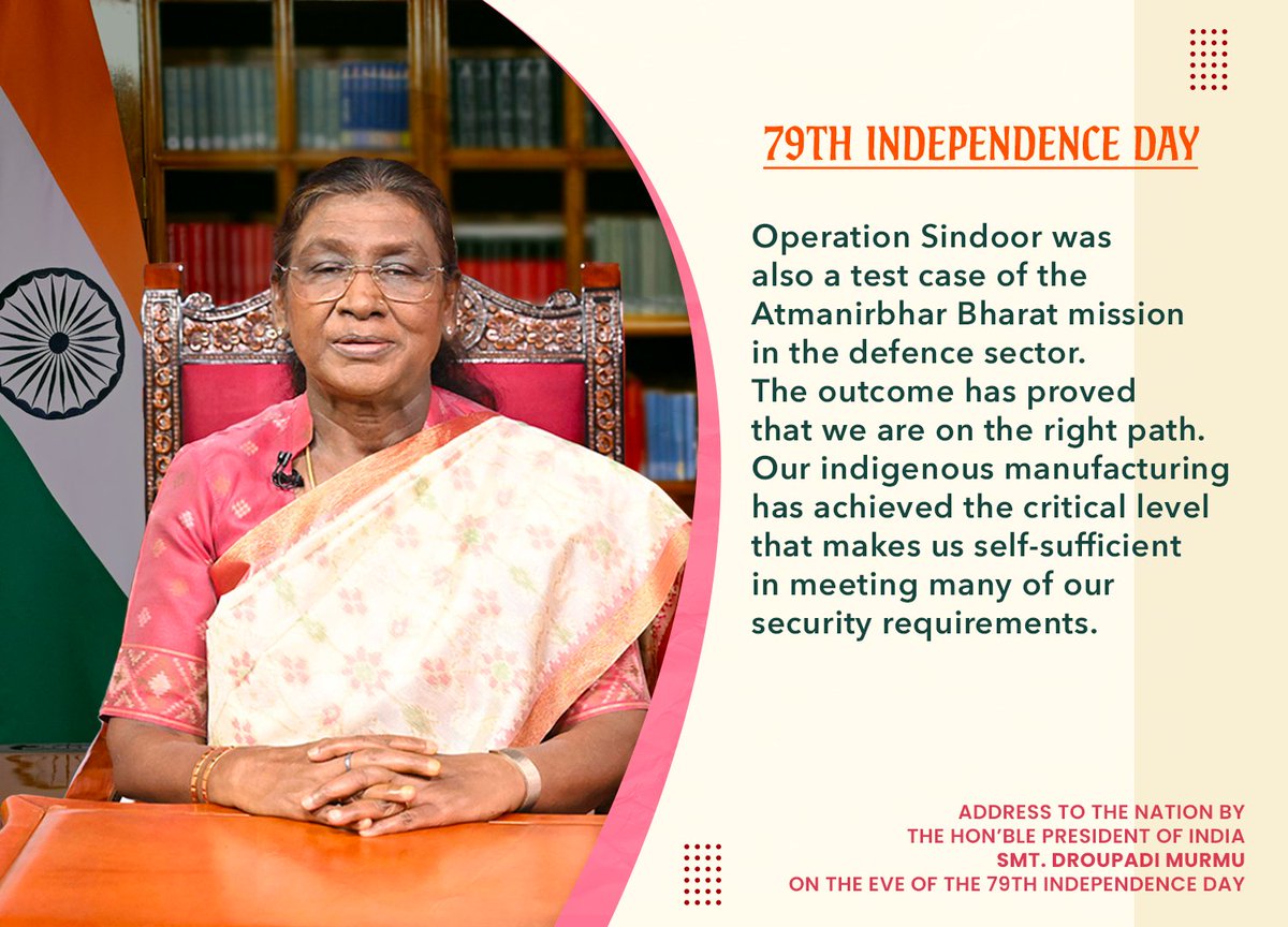 Operation Sindoor was also a test case of the Atmanirbhar Bharat mission in the defence sector. The outcome has proved that we are on the right path.