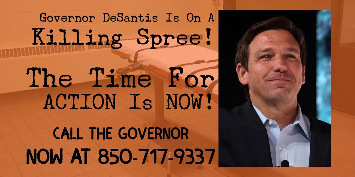 Karine Omry (@karineomry) on Twitter photo More than 165 veterans have urged <a href="/GovRonDeSantis/">Ron DeSantis</a> to halt the execution of #KayleBates set for August 19.
In a letter they wrote: "To execute a veteran who was broken by war and left without adequate care is not justice."
Join them, call the Gov today👇
#StopExecutionsFlorida More than 165 veterans have urged <a href="/GovRonDeSantis/">Ron DeSantis</a> to halt the execution of #KayleBates set for August 19.
In a letter they wrote: "To execute a veteran who was broken by war and left without adequate care is not justice."
Join them, call the Gov today👇
#StopExecutionsFlorida