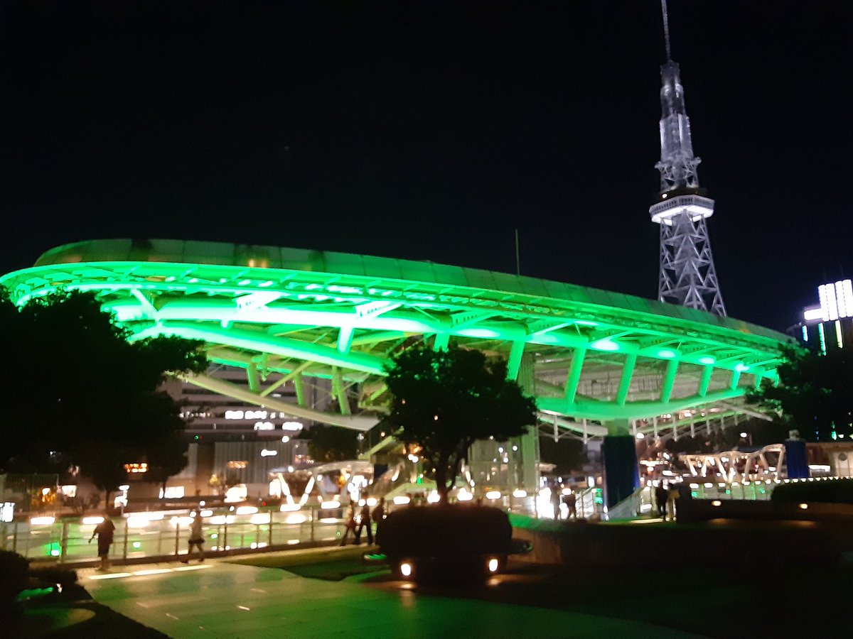 watarunworlds's tweet photo. 今年も光らせてきたよー！😄
#虎徹さんお誕生日ライトアップin名古屋2025 https://t.co/o3hldYjyPh