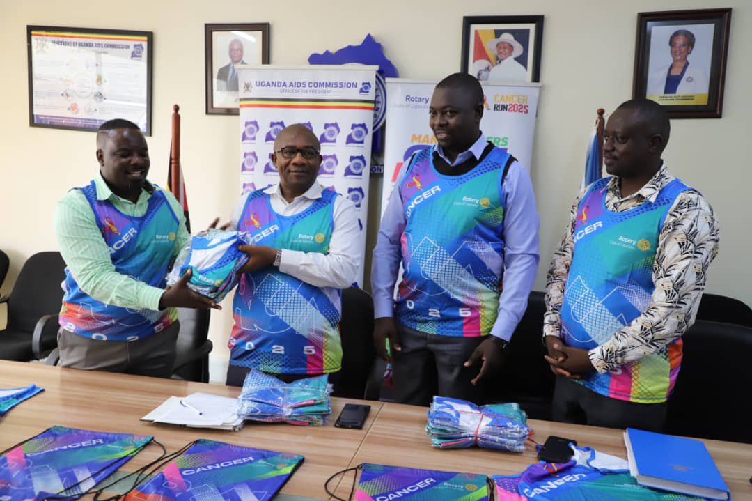 Today, Uganda AIDS Commission joined the Rotary Club of Uganda to participate in the Cancer Run this year, aimed at raising awareness about the dangers of Cancer, under the;

Theme: "Many Cancers, One Race"
📅: Happening on August 31, 2025 
📍: Kololo Independence Grounds in