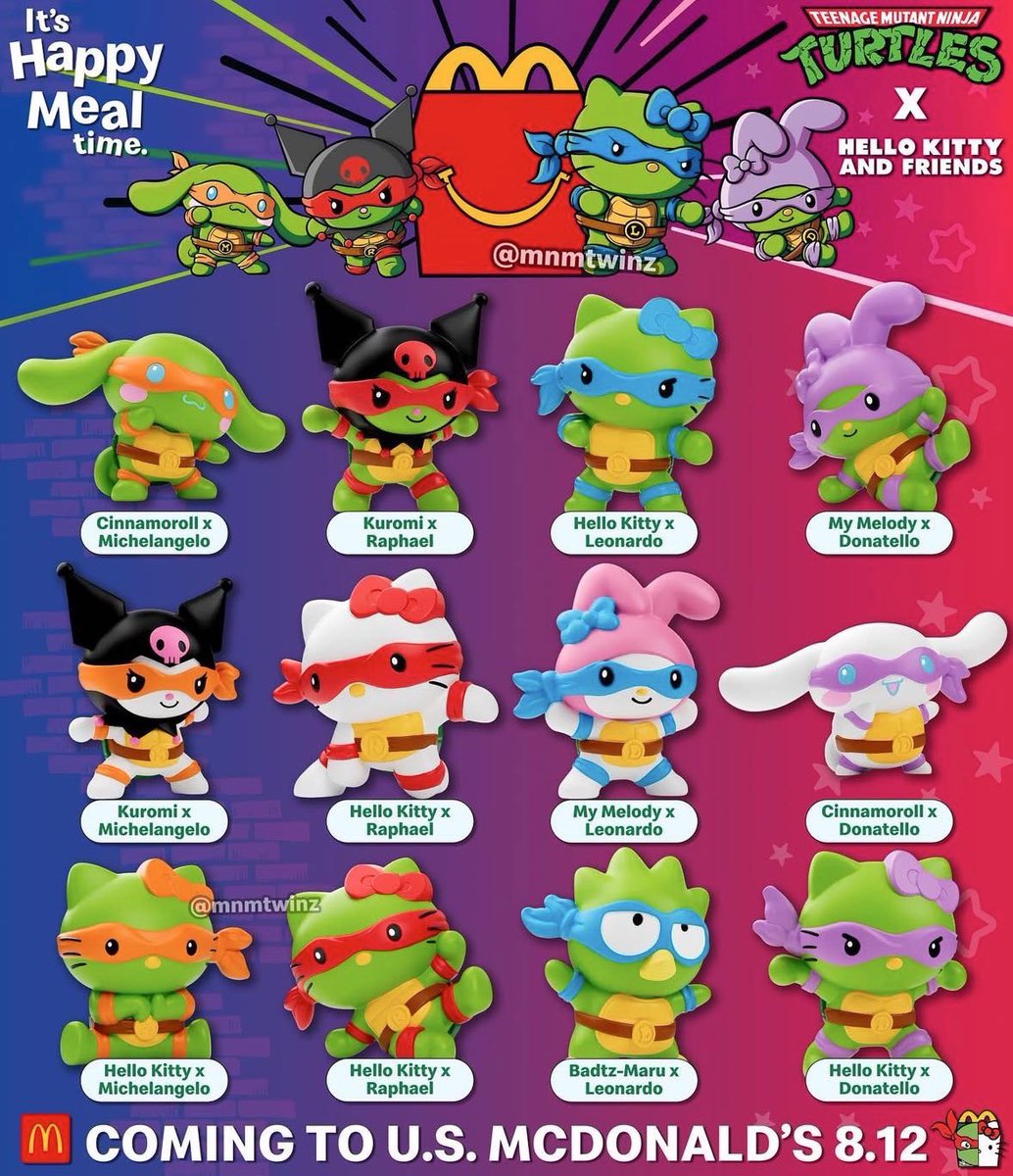 うっわ！！マジ！？ 今アメリカのマックのハッピーセット、サンリオと