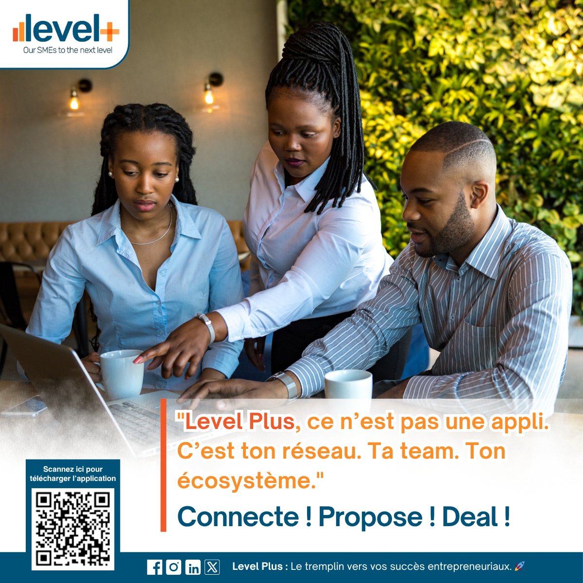 Bon Jeudis les levelers ! Connectez vous, Proposez et dealez !

#businessmindset #EntrepreneurMindset #Afrique #Mali