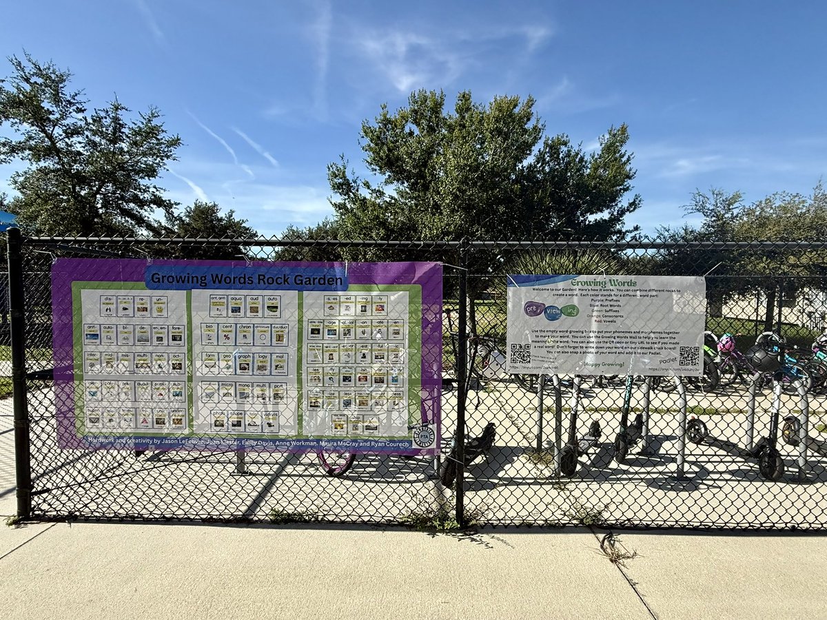 CSO_OCPS's tweet photo. Enjoyed spending time with the principal at Dommerich ES, Dr. Martin! She took @LindseySmestad on a tour of the school and showed off their new Word Garden! Love this interactive idea! https://t.co/seO2A6Ly3V