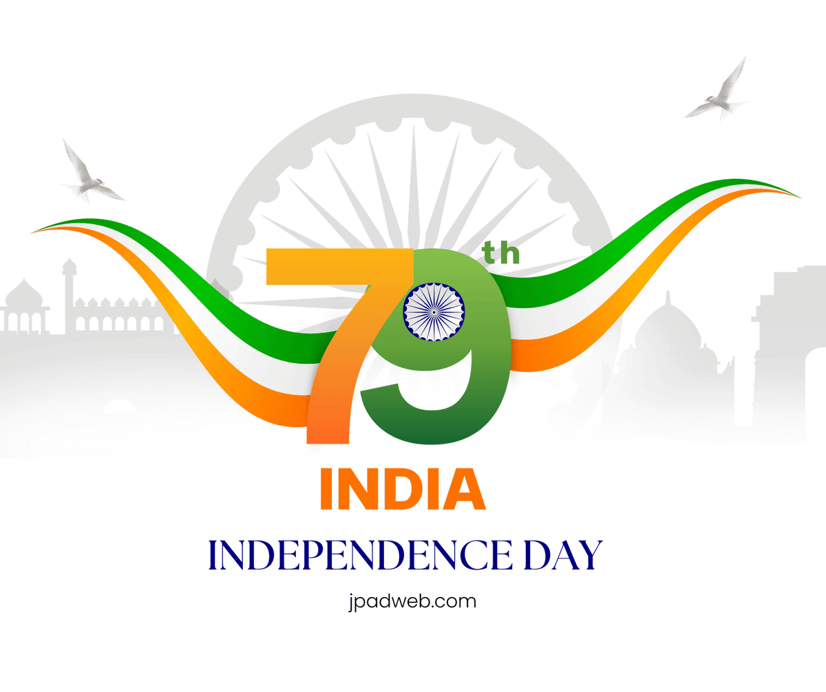 🇮🇳 79th Independence Day 

Honoring the sacrifices, celebrating unity, and embracing the future.
 Jai Hind! 🇮🇳

#79thIndependenceDay #JaiHind #India #Jpadweb #ProudToBeIndian
